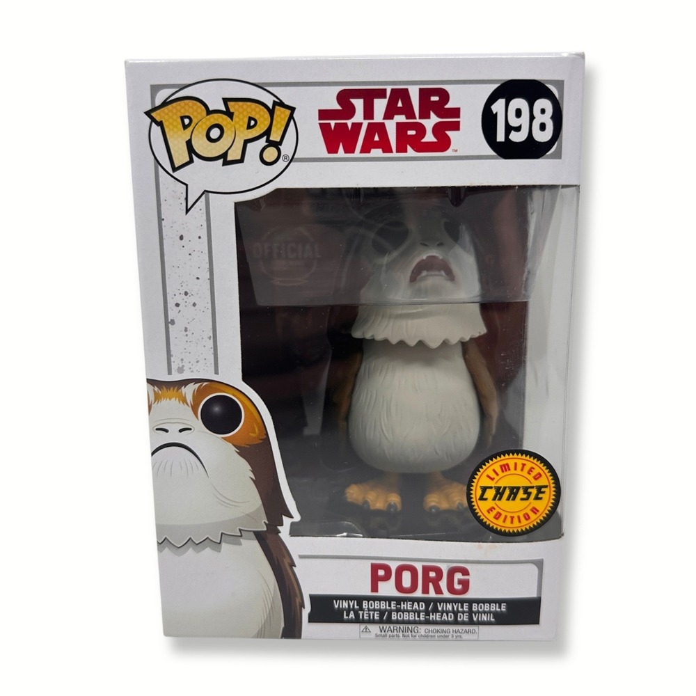 Funko Pop Star Wars Porg #198 Open Mouth Limited Edition Chase w/ Protector